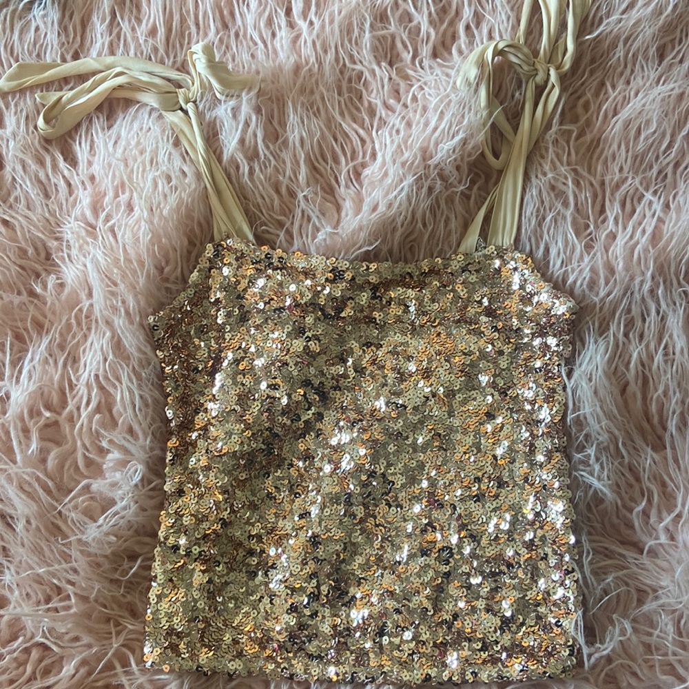 Free People Sequin Top